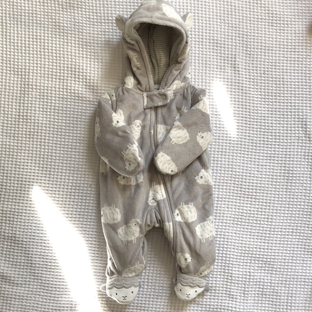 DONATED Carter’s Sheep Zipper Onesie